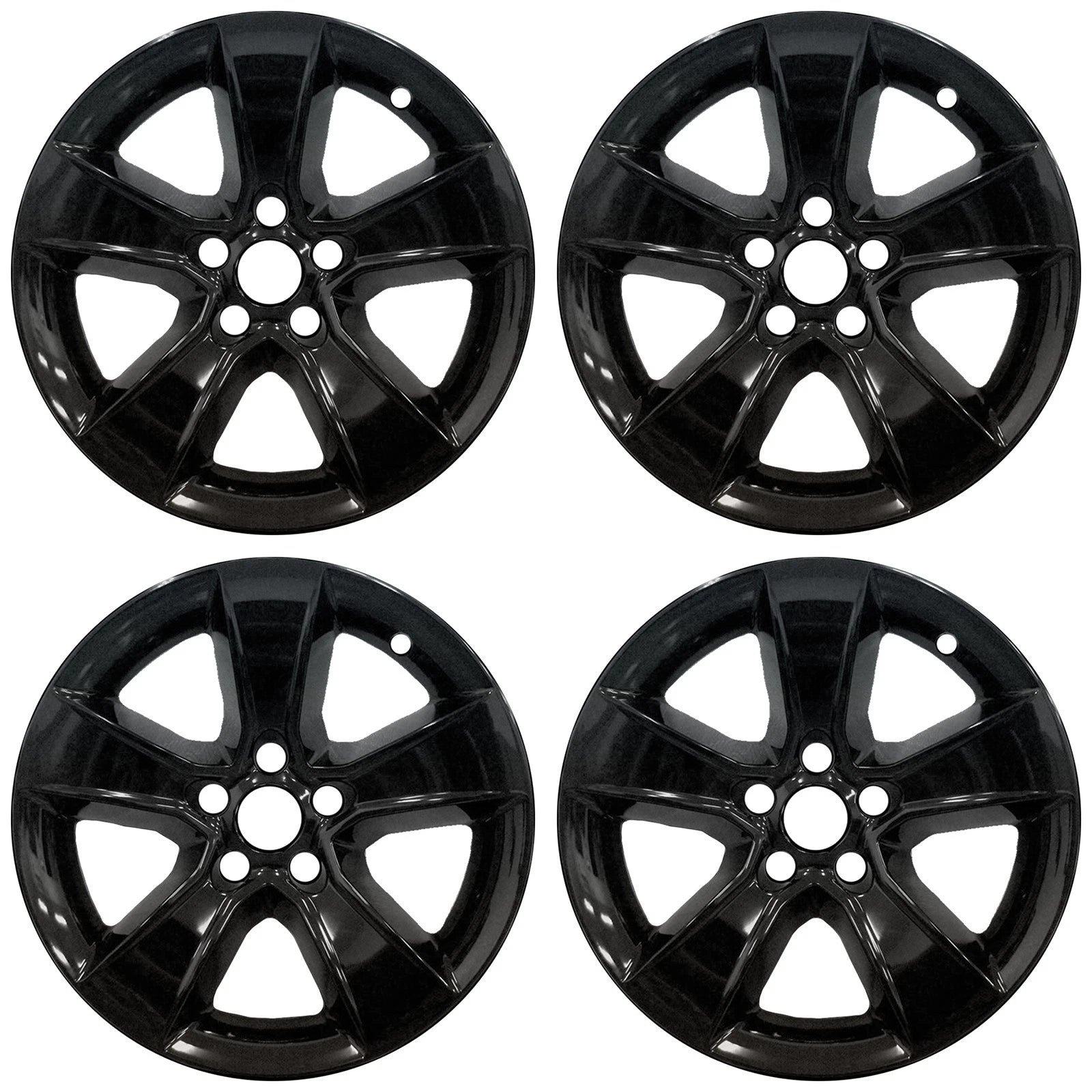 17" Gloss Black Wheel Skins for 2011-2014 Dodge Charger - UQSK0129