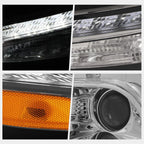 LED Daytime Running Lamps Projector Headlights for Cherokee (2014–2018) Chrome