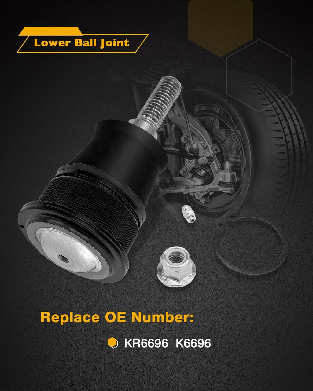 Front Suspension Upper Ball Joint for Chevy Silverado GMC Sierra (1999-2010)