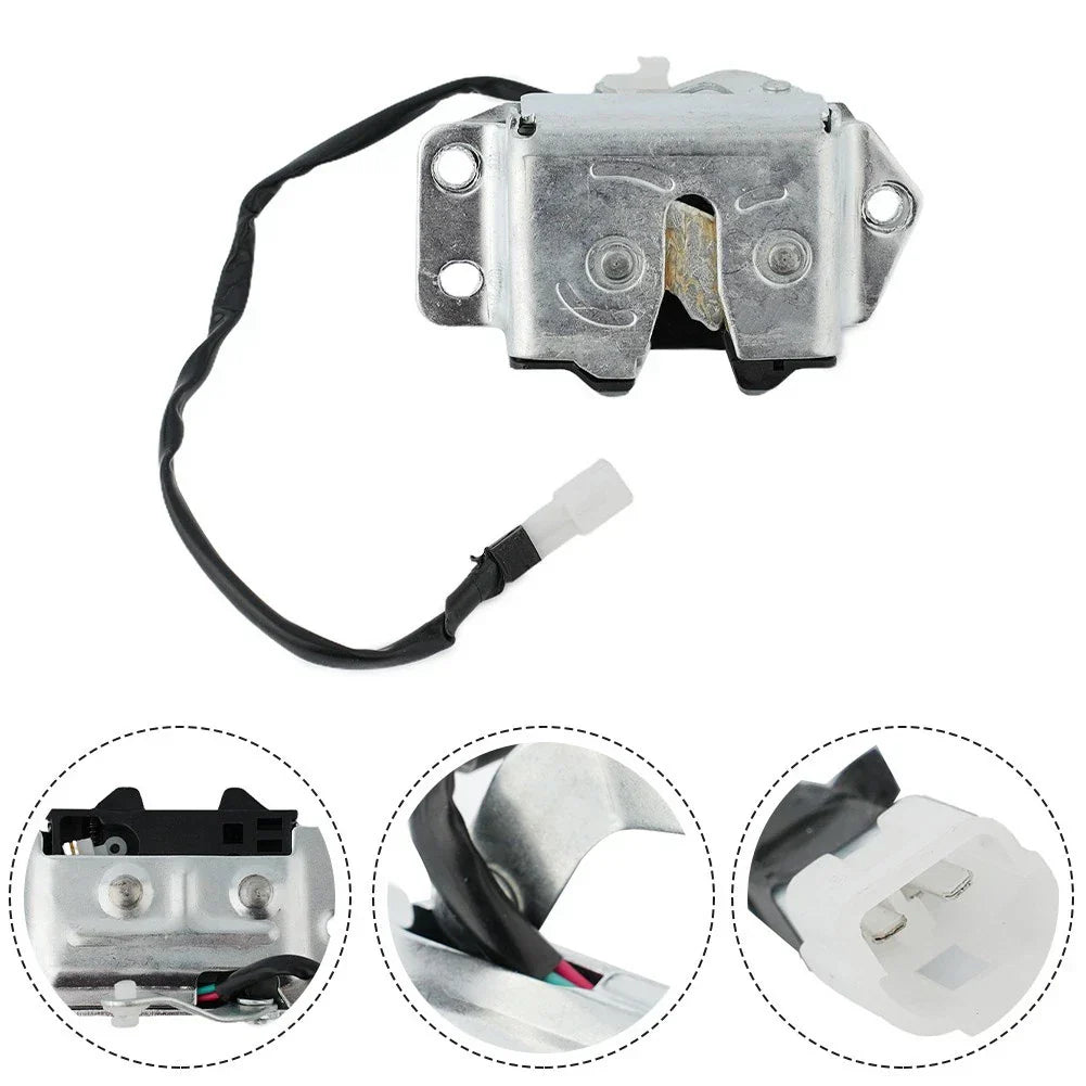 1pcs Tailgate Rear Back Door Lock Latch Black & Silver Cable 41cm
