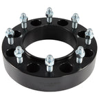 Set of 4 Wheel Spacers 2" for Bobcat Case CAT 8 Lug (8x8") 9/16x18 Black