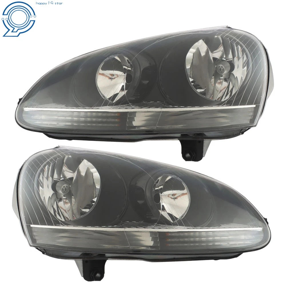 Halogen Headlights Assembly for VW Rabbit Jetta (2005-2010)