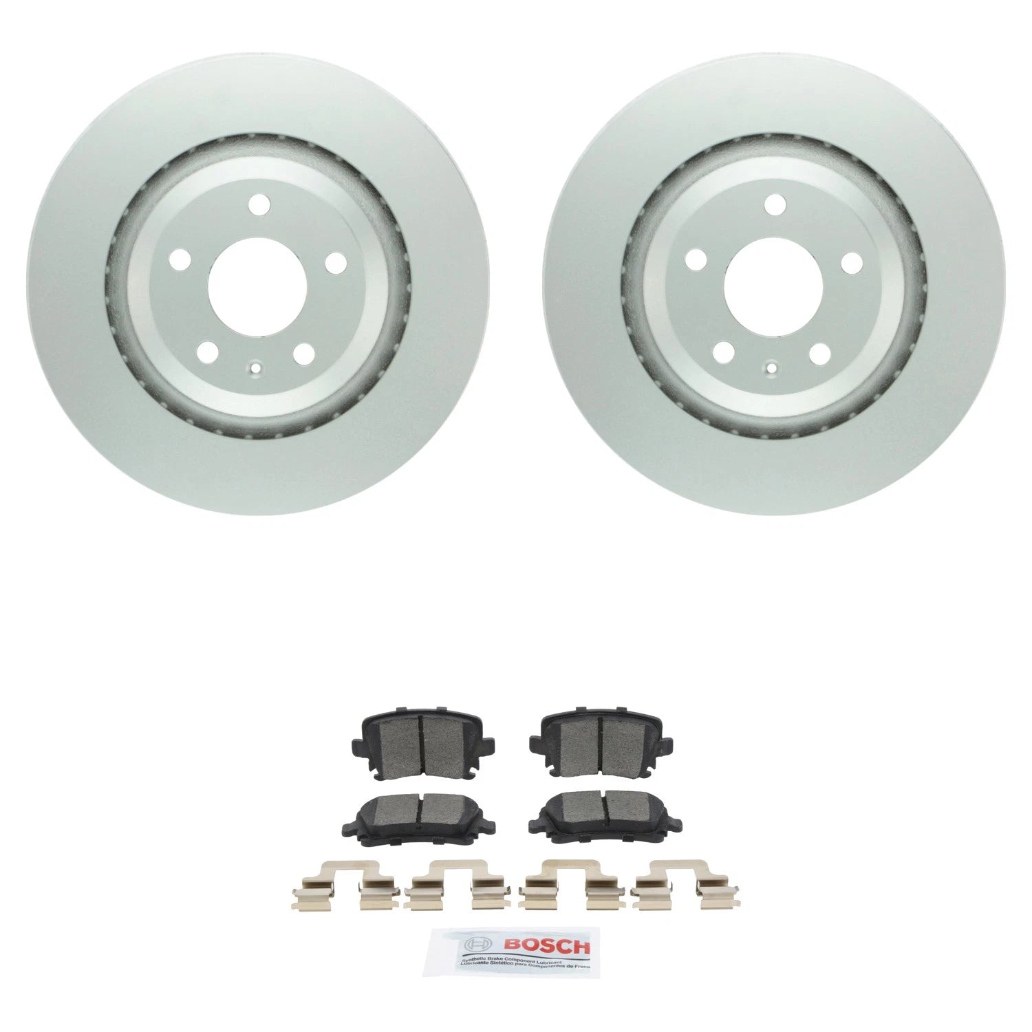 Set of 4 Bosch Quietcast Ceramic Disc Brake Pads for Audi A6 Quattro