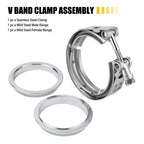 Set of 4 V Band Clamp Kit for Turbo Exhaust (3 Inch)