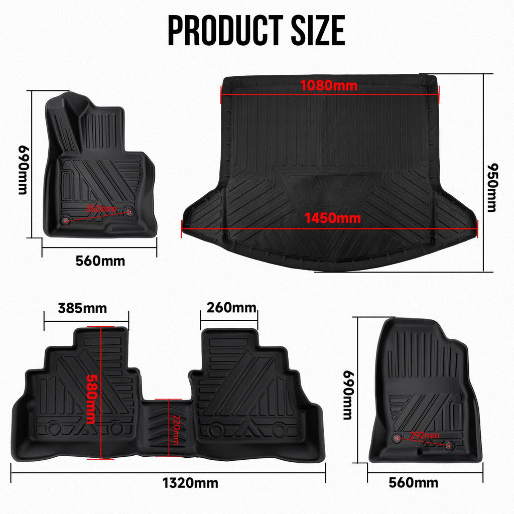 Custom 3D Car Floor Mats & Cargo Liner for Mazda CX-5 (2017–2024)