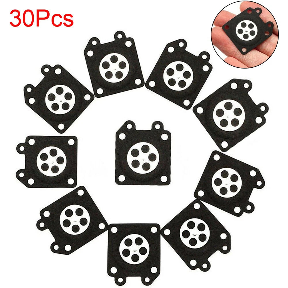 30Pcs Carburetor Diaphragm Gasket for Walbro WA WT WTA WY WYJ (95-526, 95-526-9)