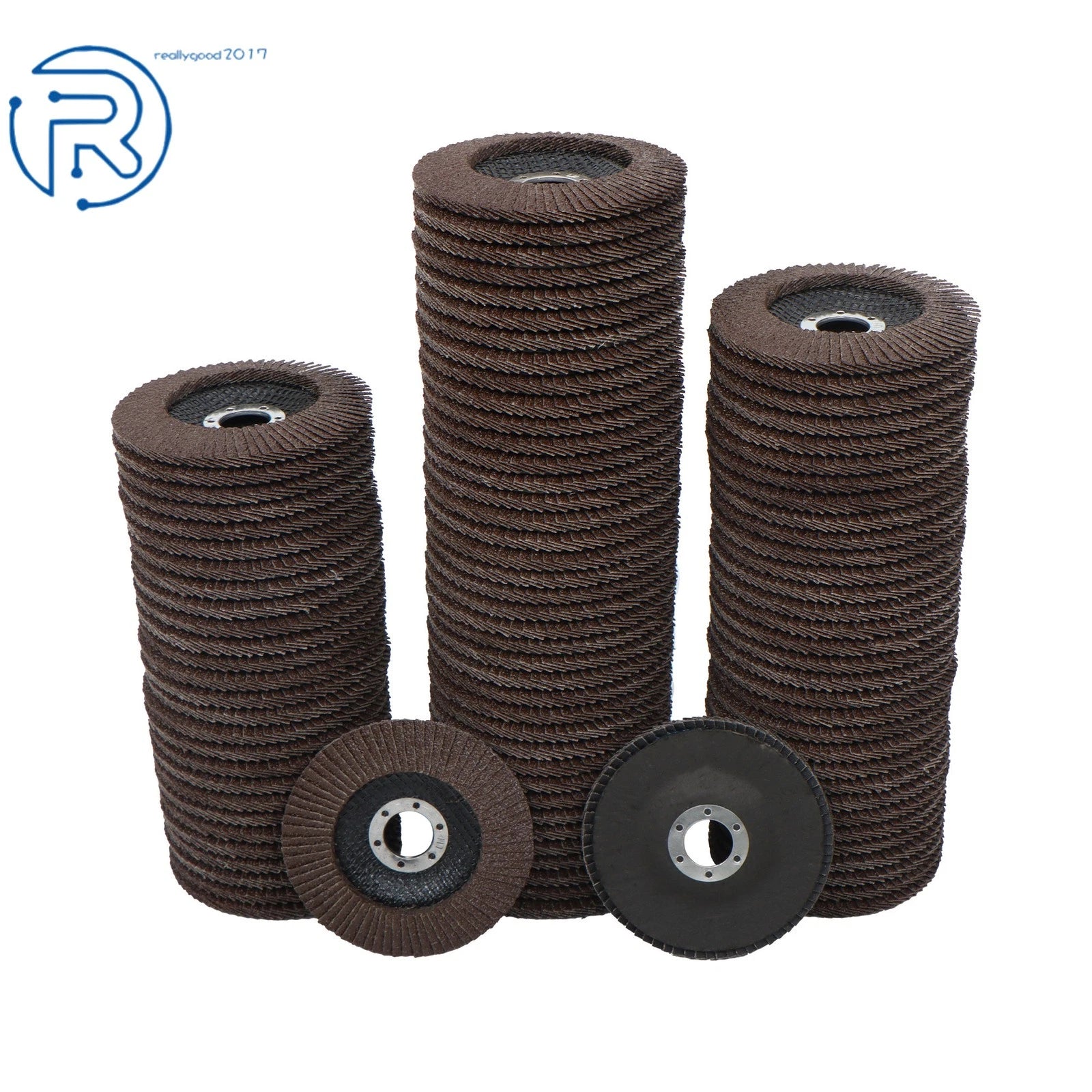 100PCS 4.5" Zirconia Flap Disc Sanding Grinding 40 Grit
