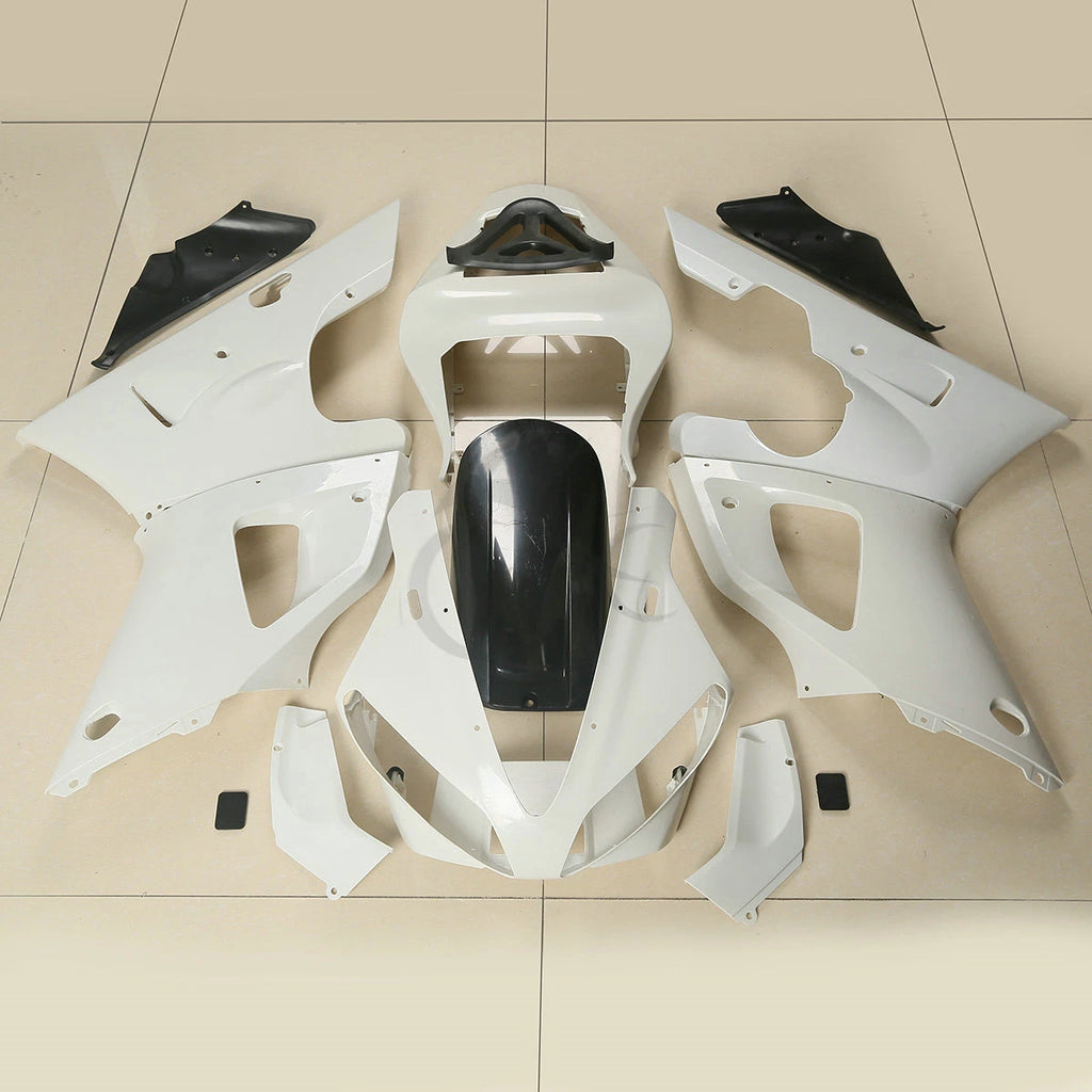 Set Injection Fairing Kit for Yamaha YZF R1 (2000–2001) Unpainted