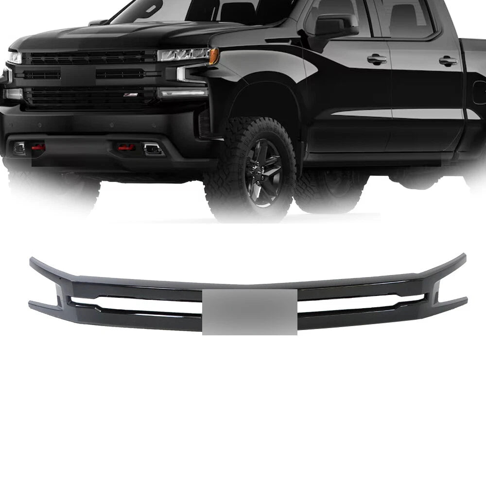 Center Front Grille for Chevrolet Silverado 1500 (2019–2022) Black