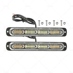2X 48 LED Amber Strobe Lightbar for Truck (12V–24V)