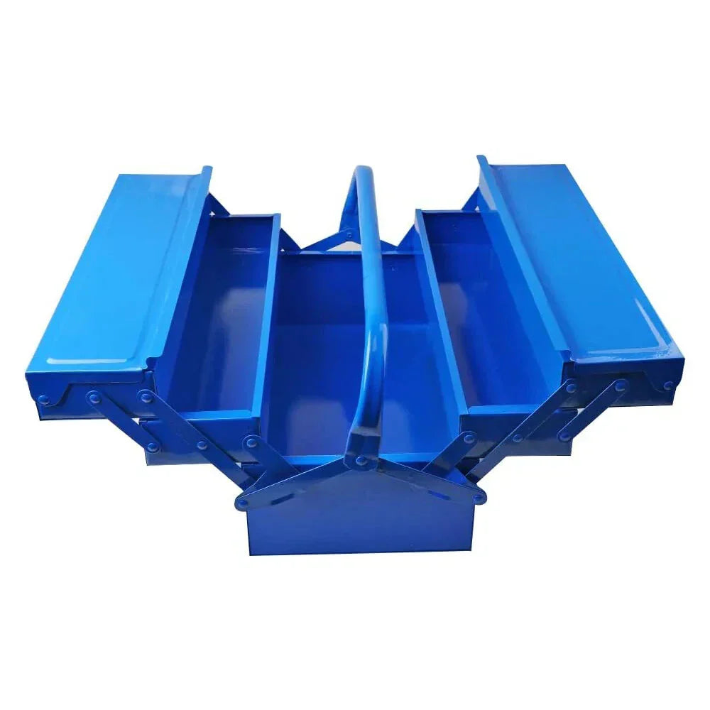16 Inch Metal Tool Box Portable Cantilever Steel Chest Cabinet 5-Tray