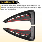 Air Flow Fender Vent Cover Trim for BMW X5 F15 M Sport (2014–2018) 1 Pair Glossy Black