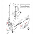 Propeller Shaft Replace Kit Oil Seal for Yamaha Outboard 20-30 HP
