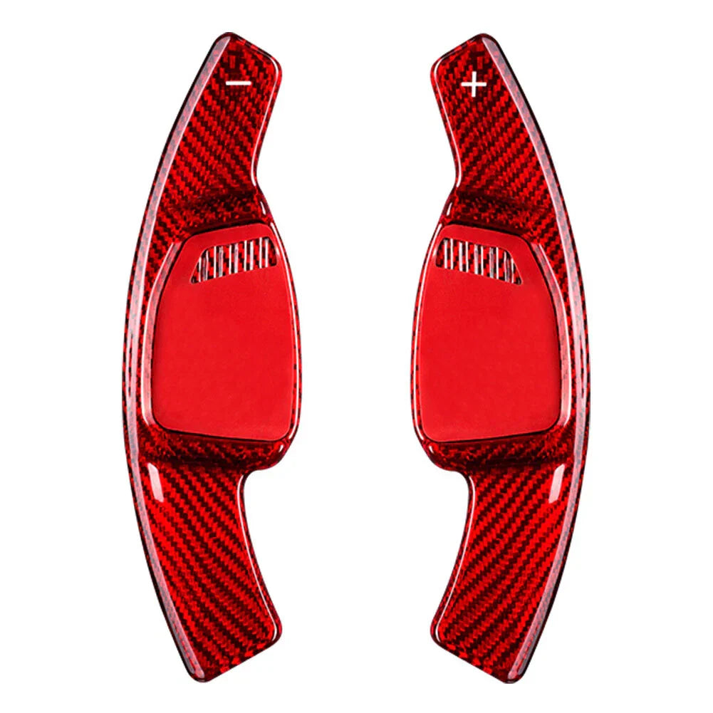 Carbon Fiber Steering Wheel Paddle Shifter Extensions for Audi RS5 (2021)