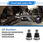 2X Front Lower Ball Joints for Nissan Murano (2003–2007) No.K500129/54500CK000