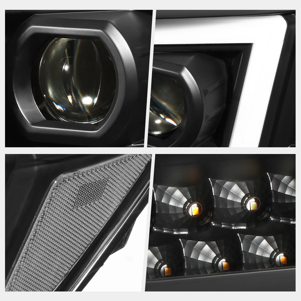 C-Shape LED DRL Sequential Turn Headlights for Silverado 1500 (2014–2015)