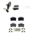 Set of 4 Bosch Blue Semi-Met Disc Brake Pads for Audi A4 A6 Quattro Passat