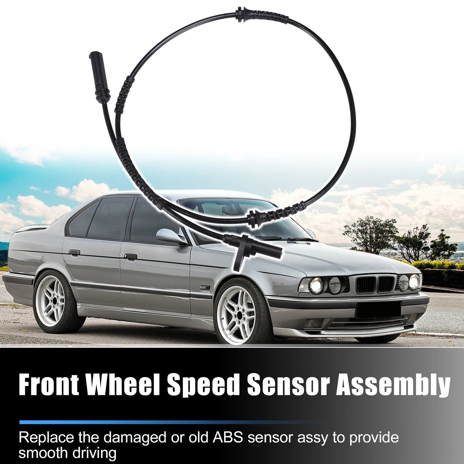 2pcs ABS Wheel Speed Sensor for BMW 528i (2011–2016)