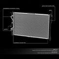 Aluminum Core Cooling Radiator for Daewoo Lanos (1999–2002) DPI 2386