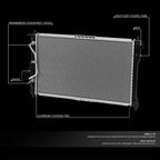 Aluminum Core Cooling Radiator for Daewoo Lanos (1999–2002) DPI 2386