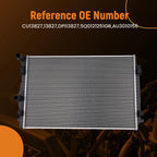 Aluminum Radiator for Audi A3 1.4L (2015–2016) 1 Row Core 5Q0121251GR