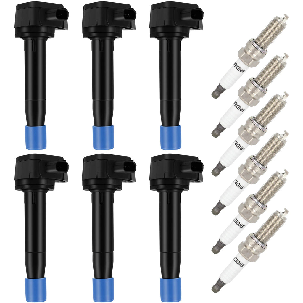 Set of 6 Ignition Coils & 6 Spark Plugs for Honda Odyssey (2008–2017)