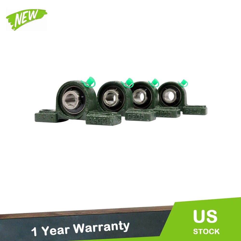 Set of 4 Pillow Block Mounted Ball Bearings UCP202-10 5/8" Bore