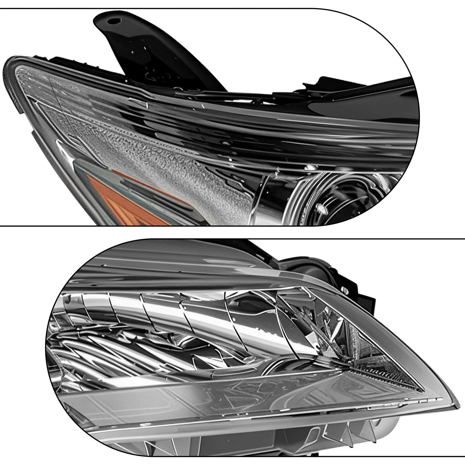 Set of 2 Headlight Assemblies for Toyota Camry (2015-2017)