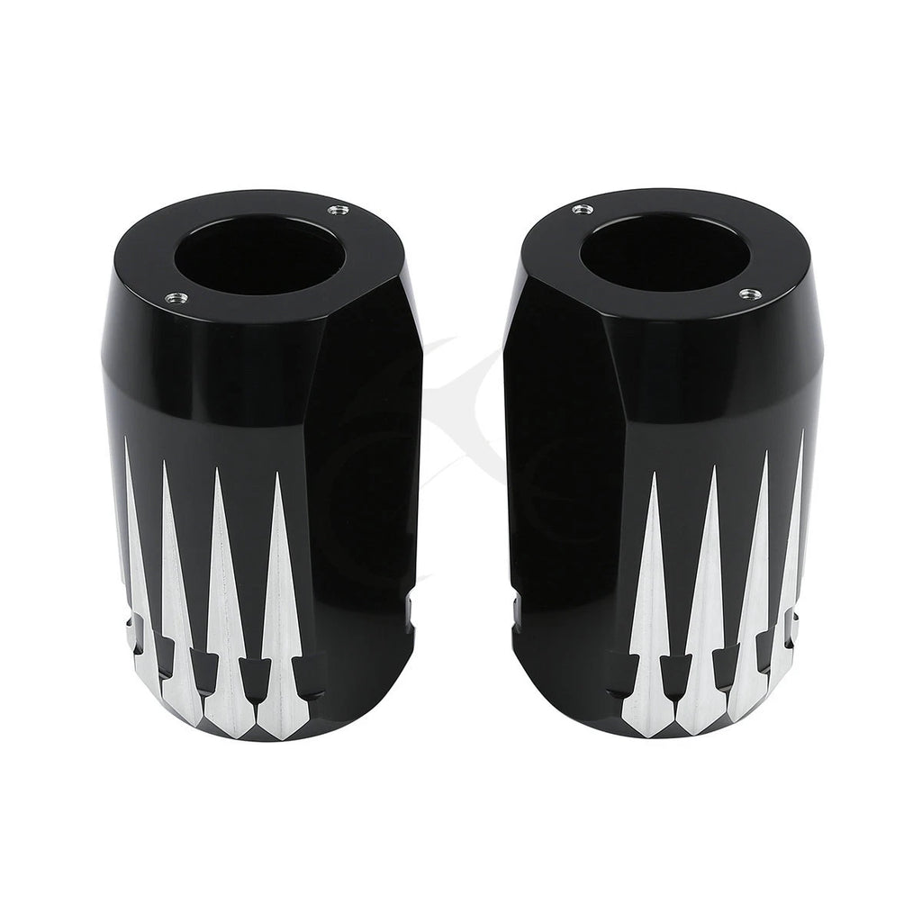Aluminum Upper Fork Slider Covers for Harley Street Glide Road King (1984–2013)