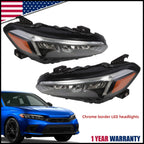 LED Headlights Lamps Pair for Honda Civic Sedan (2022–2024)