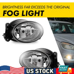 Clear Lens Bumper Fog Lights Pair for Mercedes Benz C230 C250
