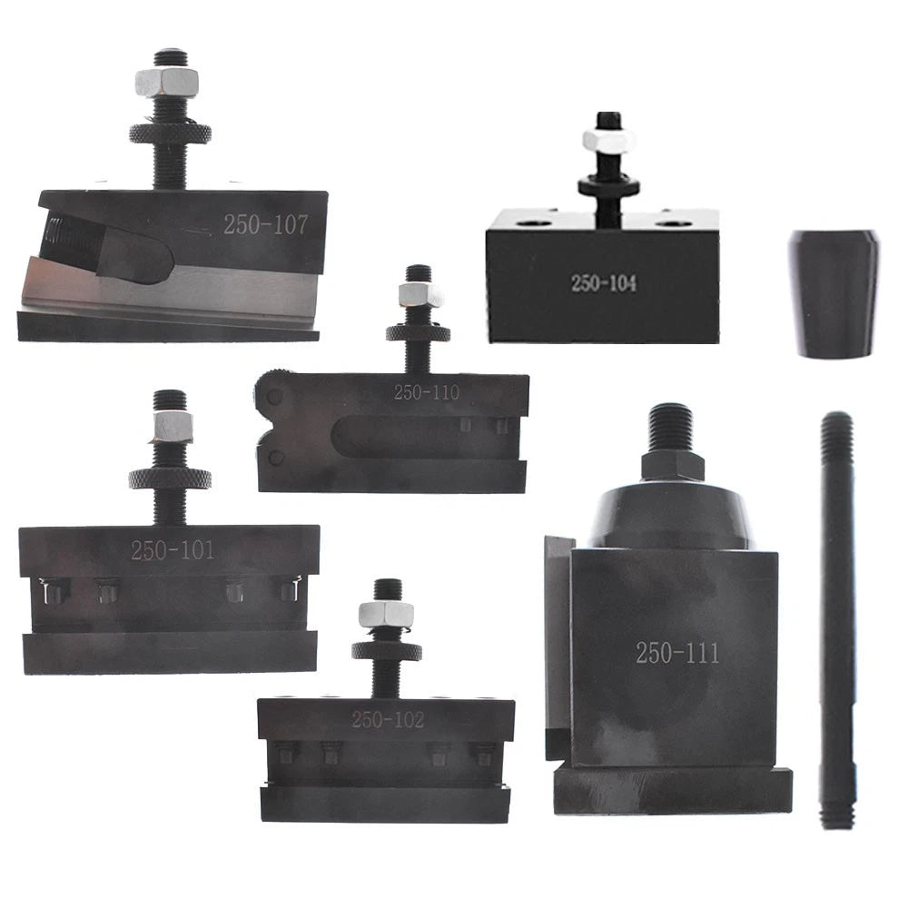 Set of 2 Quick Change Tool Post Holders for Lathe 6-12"
