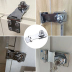 Locking Hasp and Staple for Customizable Size Install