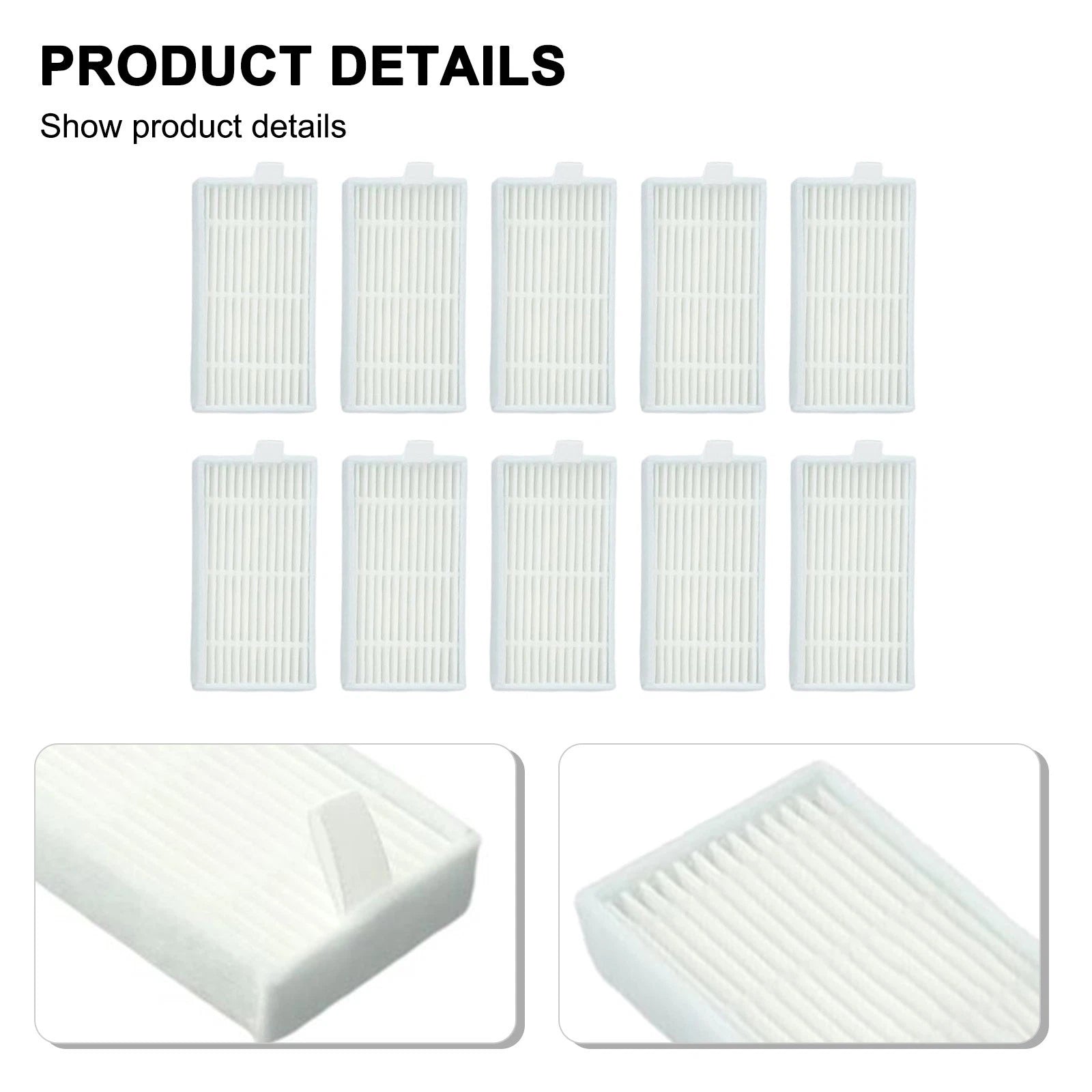 Set of 10 Cleaning Filters for Medion MD Vacuum Cleaner