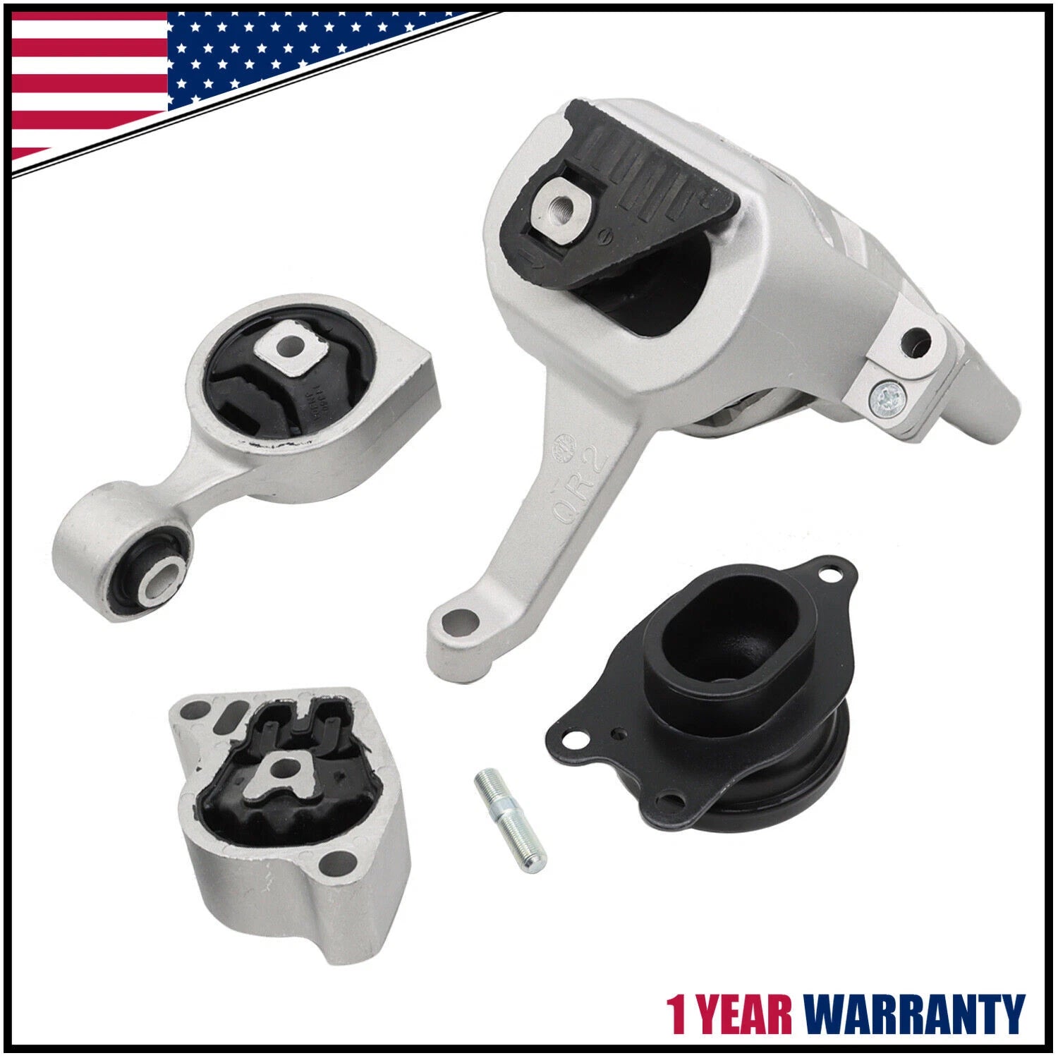 Set of 4 Motor & Transmission Mounts for Nissan Altima 2.5L