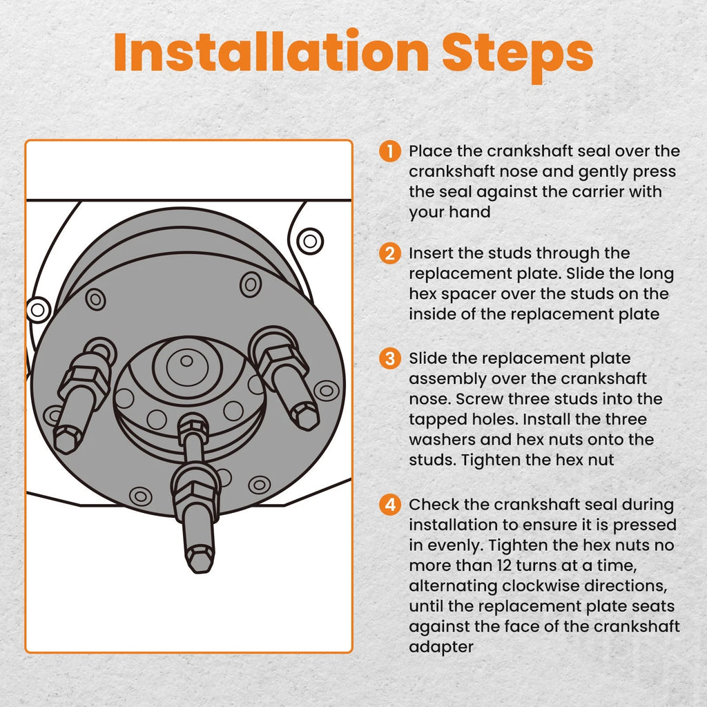Crankshaft Front Seal Wear Sleeve Remover Installer for Cummins ISX (2010–2020)