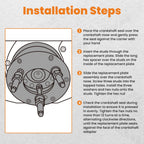 Crankshaft Front Seal Wear Sleeve Remover Installer for Cummins ISX (2010–2020)