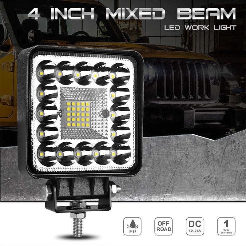 4 x 82W LED Work Light Bar-Spot Flood Pod Offroad Fog for ATV/SUV Driving Lamp