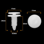 100 Pcs Door Panel Clips Fasteners 6503709 for Chrysler Dodge Ram 