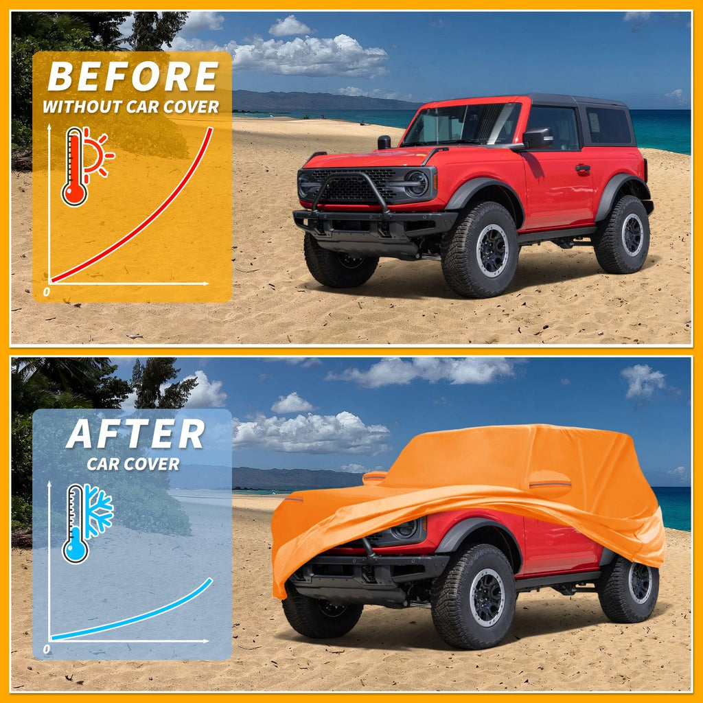 Car Cover Waterproof All Weather for Ford Bronco 2DR (2021–2023)