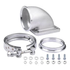 3" V Band 90 Degree Turbo Elbow Adapter Flange Clamp for T3 T4 (1980–1999)