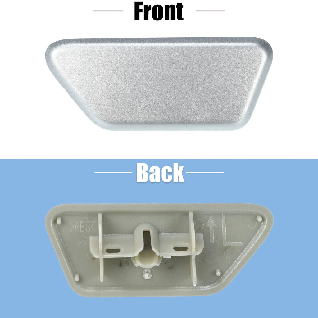 Left Headlight Washer Nozzle Cover for Mitsubishi (No. 8264A191HA) Silver Tone