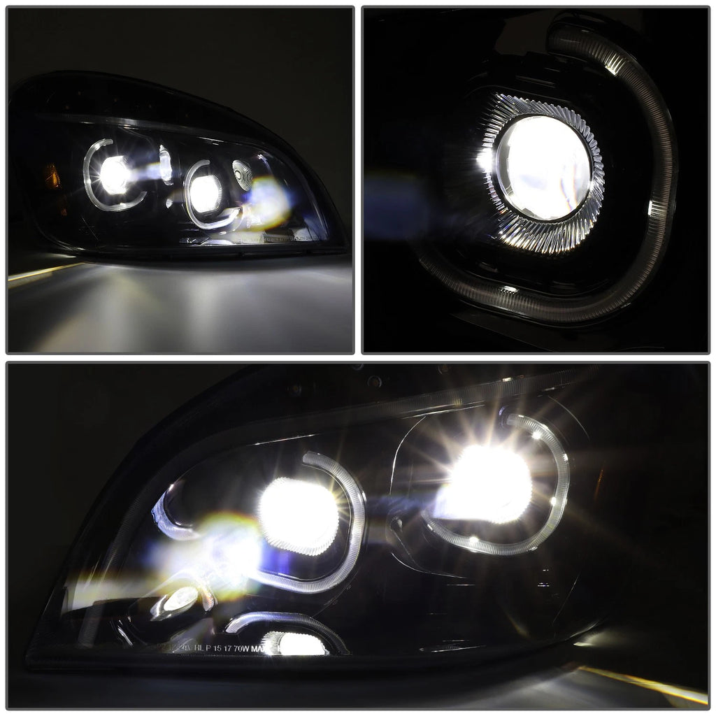 Full LED C-Halo Projector Headlight Lamps for Cascadia (2008–2017)