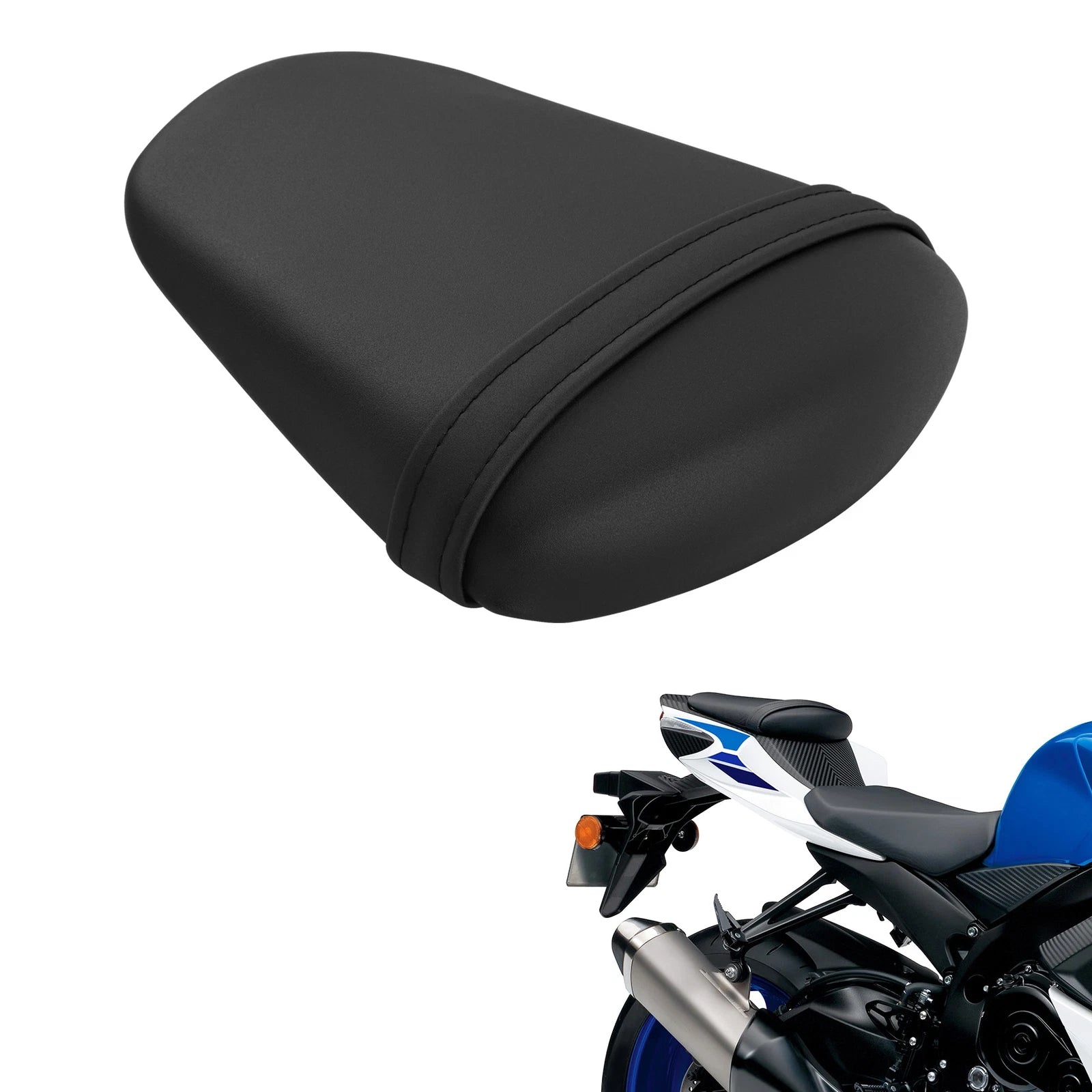 Rear Pillion Passenger Seat for Suzuki GSXR 600 750 (2011–2024) Black
