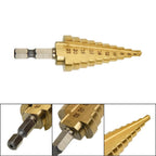 1pc 22mm Hex 6.35mm Shank Cone Step Drill Bit for Sheet Metal