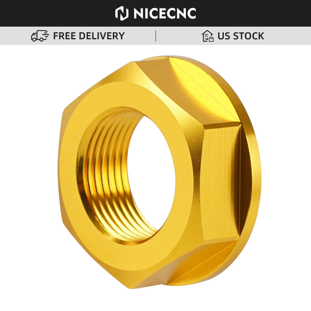 CNC Rear Axle Nut M22x1.5 for Suzuki RMZ250 (2007–2020), RMZ450 (2005–2020), RMX450Z (2010–2017)