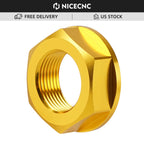 CNC Rear Axle Nut M22x1.5 for Suzuki RMZ250 (2007–2020), RMZ450 (2005–2020), RMX450Z (2010–2017)