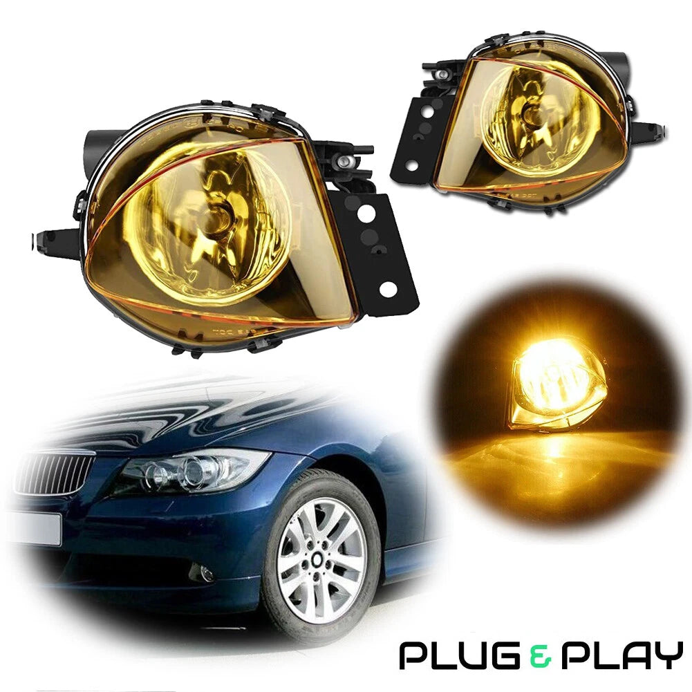 Yellow Front Fog Lamps for BMW 3 Series E90