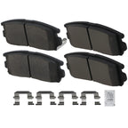Set of 4 Rear Ceramic Brake Pads for Pontiac Torrent (2007–2009) / GMC Terrain (2010–2017)