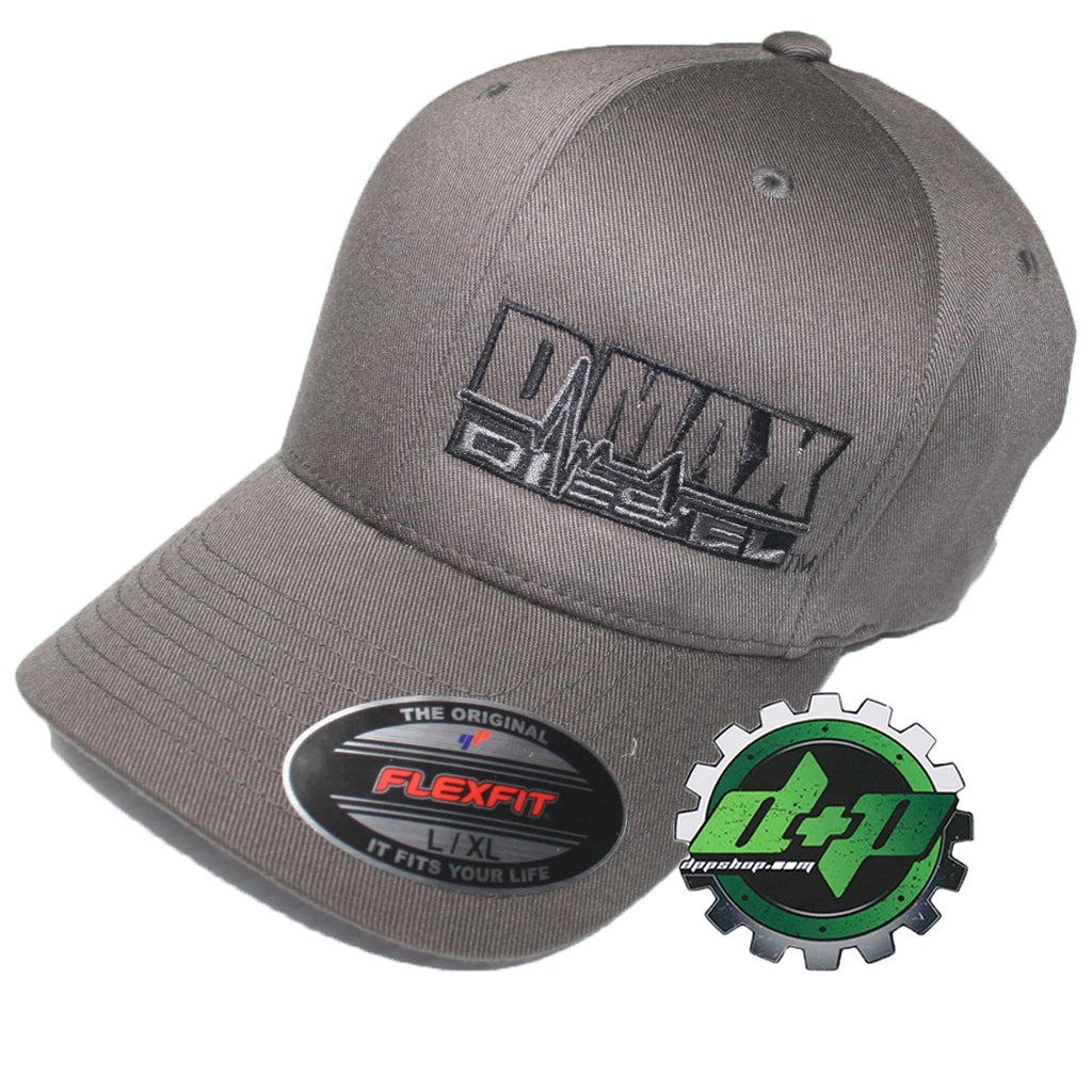 Duramax Hat Ball Cap Fitted Flex Fit Stretch Dmax Dark Gray (L/XL)